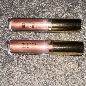 Milani Metallic Rose Gold Liquid Lip Gloss Duo - Nude Shimmer